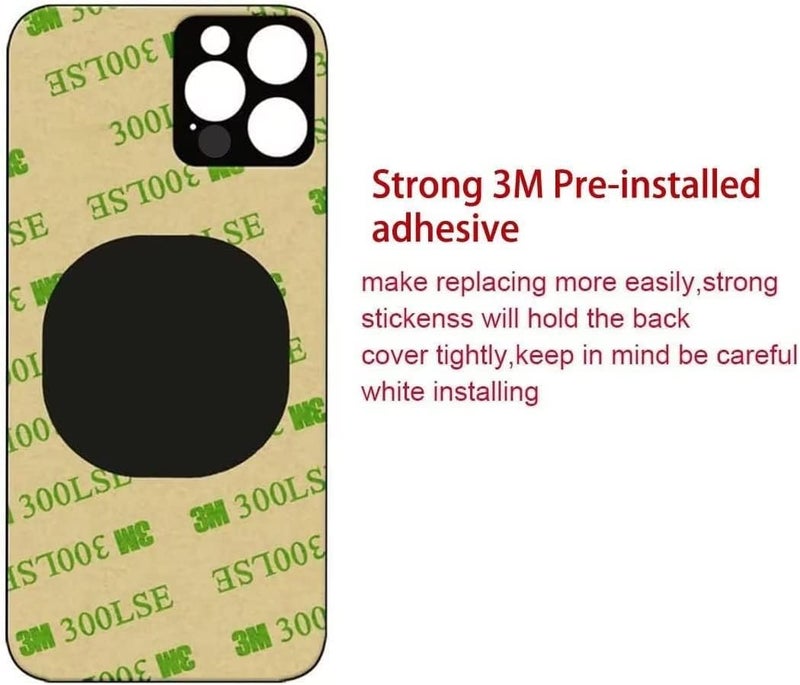 ABUSVEX Original Back Glass Replacement for iPhone 13 Pro Max All Carriers with Pre-Installed Adhesive and Repair 13 Pro Max Tool (Green) - Image 2